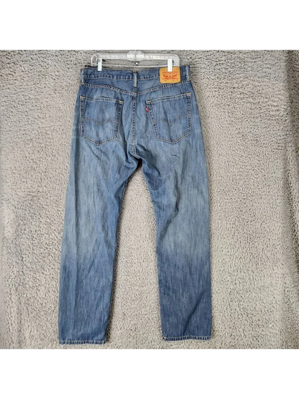 Levis Jeans Mens 36x34 Blue 505 Cotton Denim Regular Fit Straight Leg *Read*